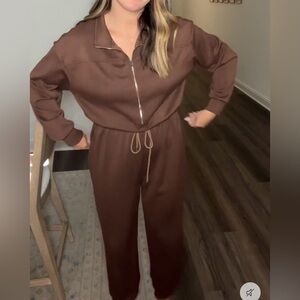 Half Zip Jumpsuit
